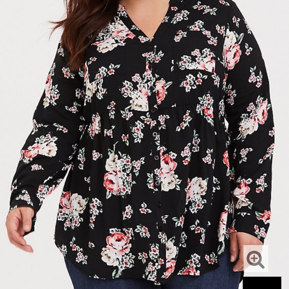 COPY - Torrid size 4 long sleeve babydoll